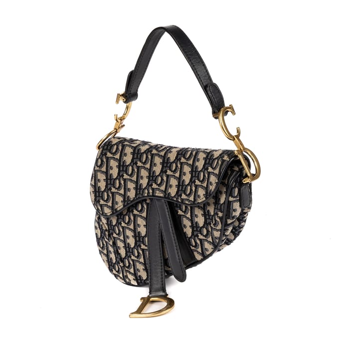 Oblique Saddle Mini Handtas