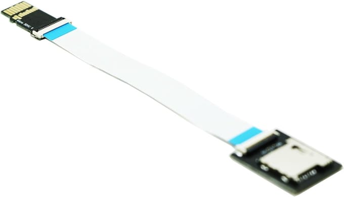 Geheugenkaart Extender - SDXC UHS-II Adapter - Opslag Uitbreiden - Flexibele Kabel - 9CM Lengte - Wit