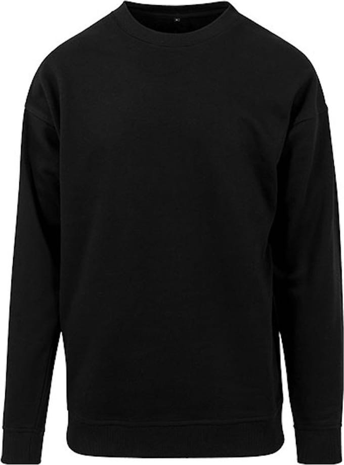 Raglan Crewneck Black maat 5XL
