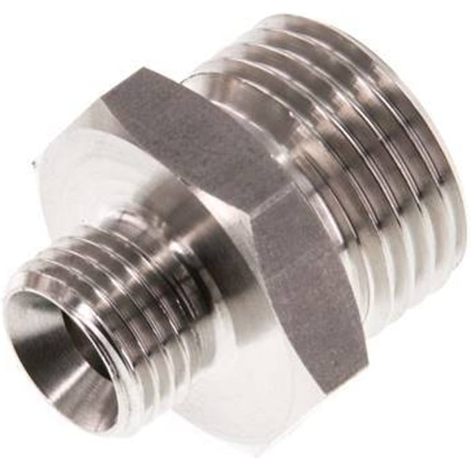 G 1/2'' x G 1/4'' RVS Borstnippel 40 Bar