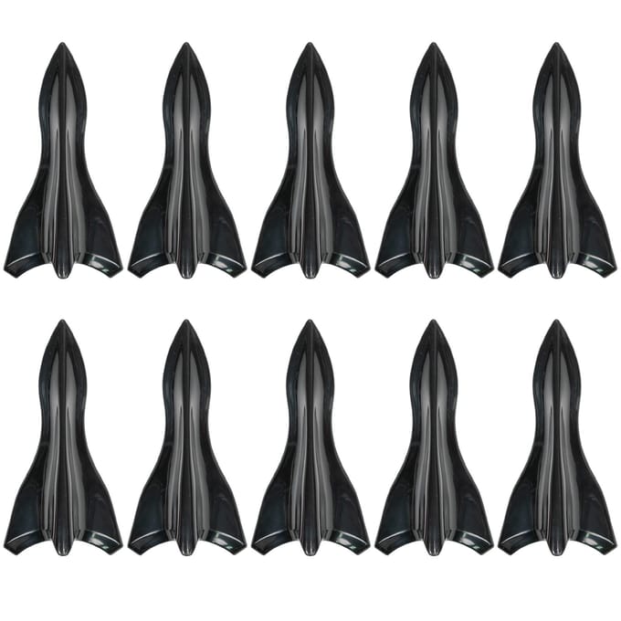Diffuseur d'ailerons de requin générateur de Vortex SUV universel, becquet de toit de voiture, antenne de pare-chocs, aile de coffre, Kit de carrosserie ABS, ensemble de décoration, 10 pièces 10 PCS noir