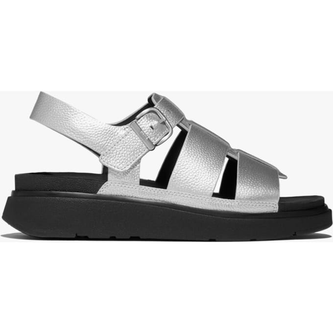 Fitflop Gen-ff Tumbled Dames Enkelsandaal met Bandje Zilver
