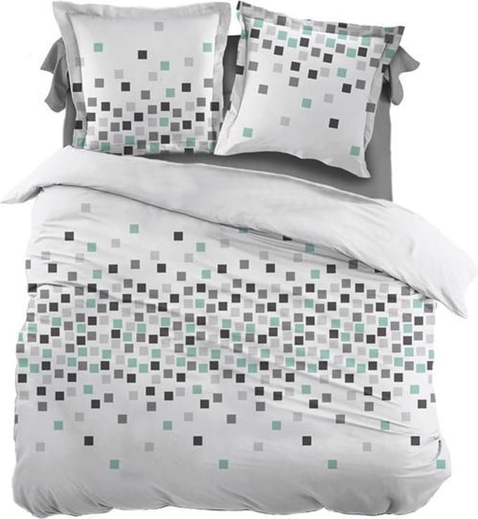 Snoozing Pieter - Dekbedovertrek - Eenpersoons - 140x200/220 cm + 1 kussensloop 60x70 cm - Gray