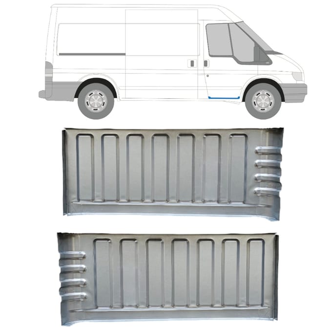Instapplaat voor Ford Transit 2000-2013 / Links + Rechts / Set
