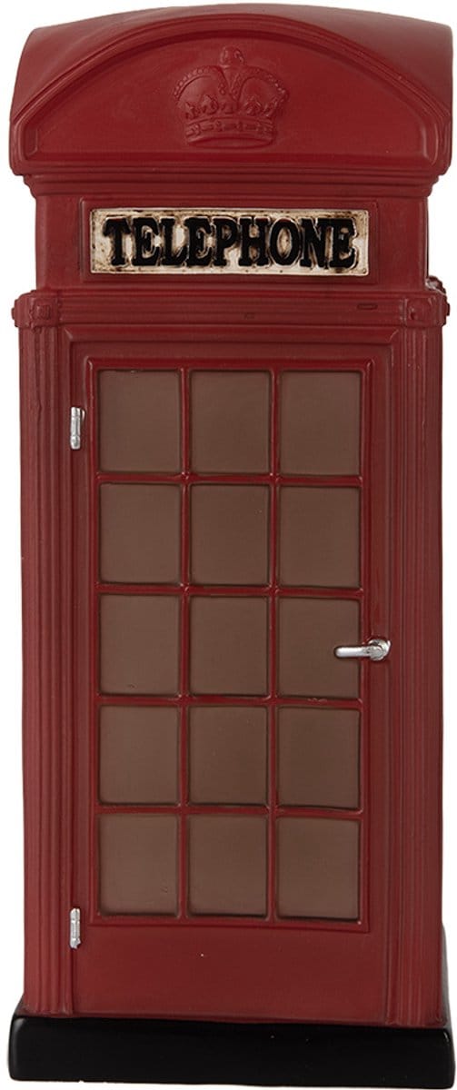 Clayre & Eef Nachtlampje LED 10x10x23 cm Rood Kunststof