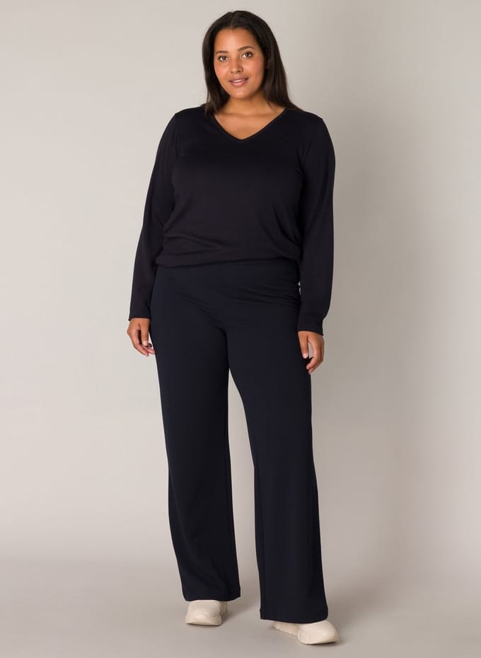 BASE LEVEL CURVY Arah Broek - Dark Blue - maat W1(48) / L30