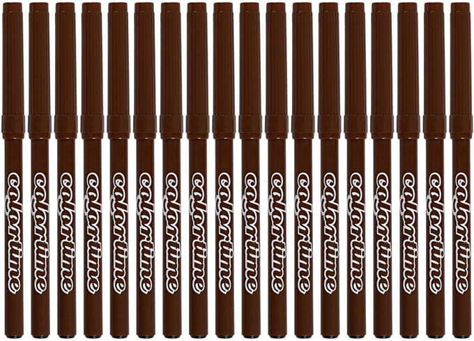 Colortime stiften, lijndikte 2 mm, bruin, 18 stuk/ 1 doos