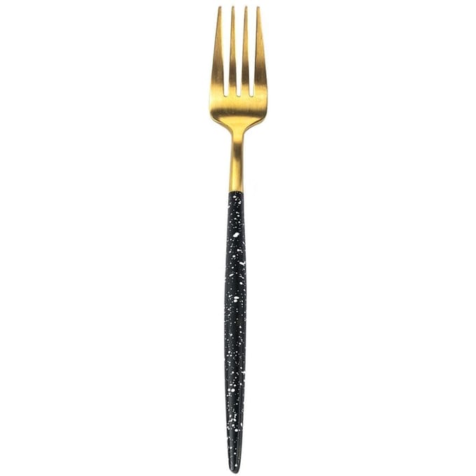 Bama – Dessertvork Kyoto Gold Black Marble – 12 Stuks