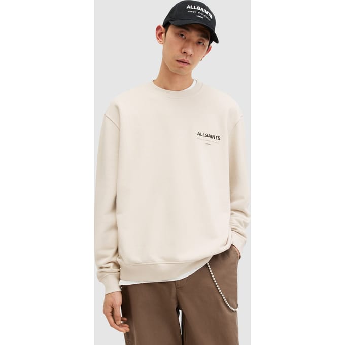 AllSaints Access Crew Bailey Taupe Größe: XL | Pullover Outlet | Herren | Schwarz