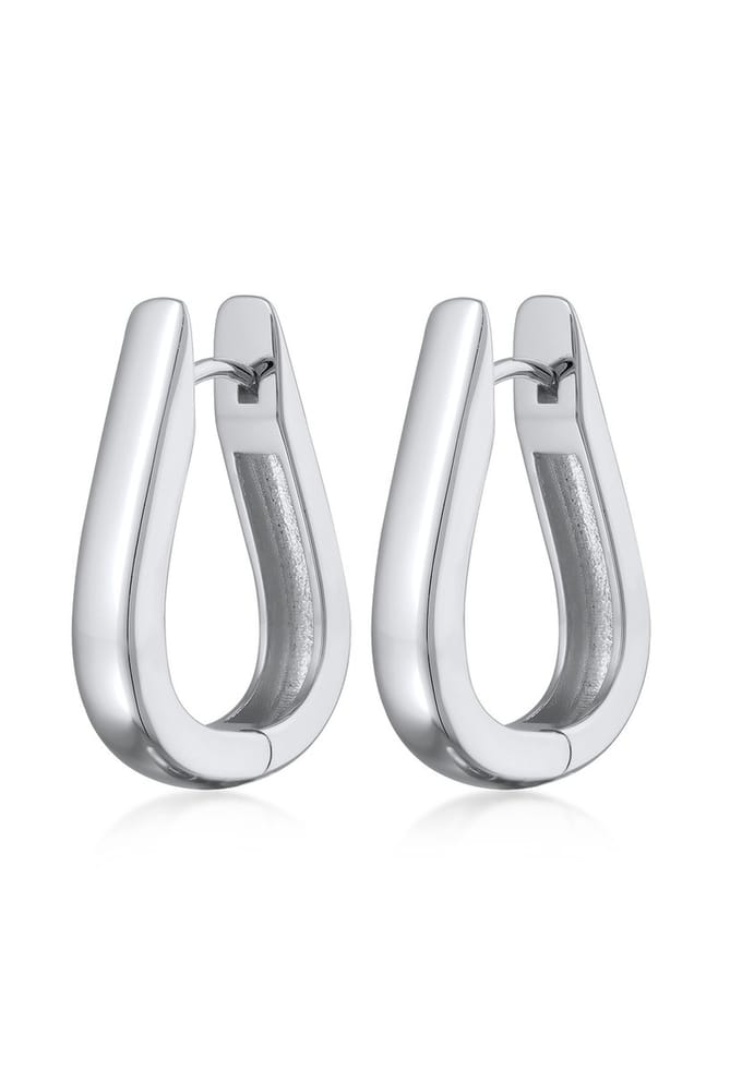 Elli Dames Oorbellen Oval Messing