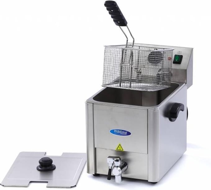 Frituurpan - 8 L - 1 Mand - met Tapkraan