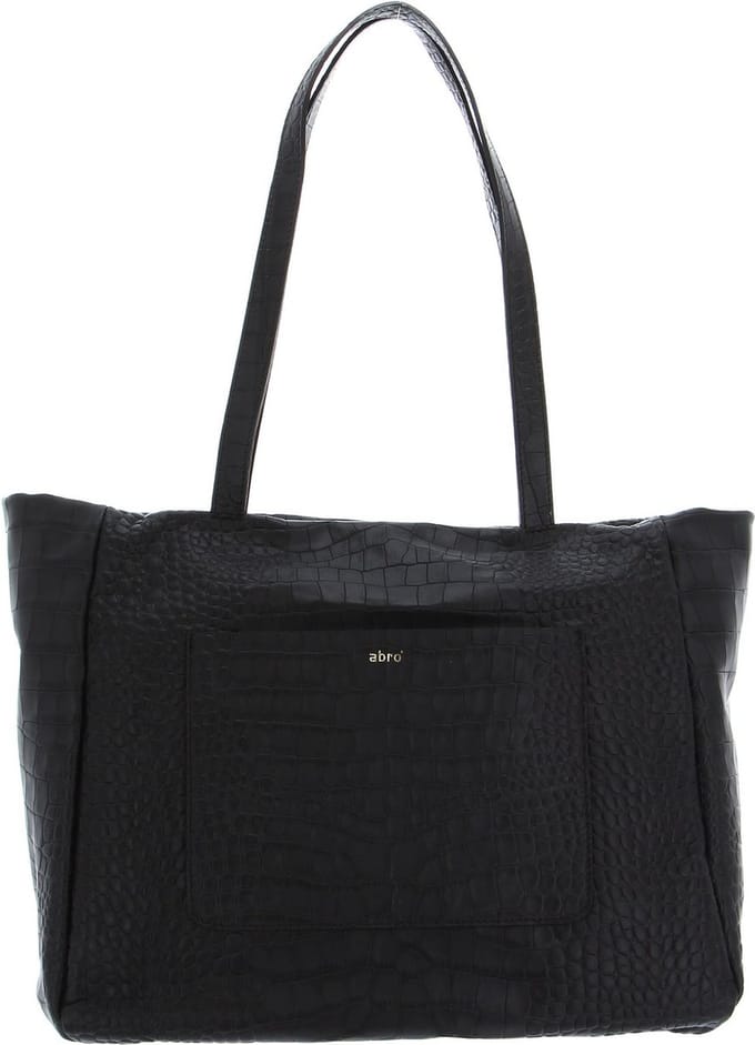 abro Leren Schoudertas Leather Cocco Lotus Shopper Raquel Dark Brown Bruine