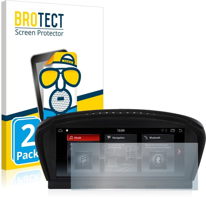 BROTECT - Screenprotector voor BMW 3 E90 2005-2008 VioVox 8210 8.8" - Folie Beschermfolie matte 2 Stuks
