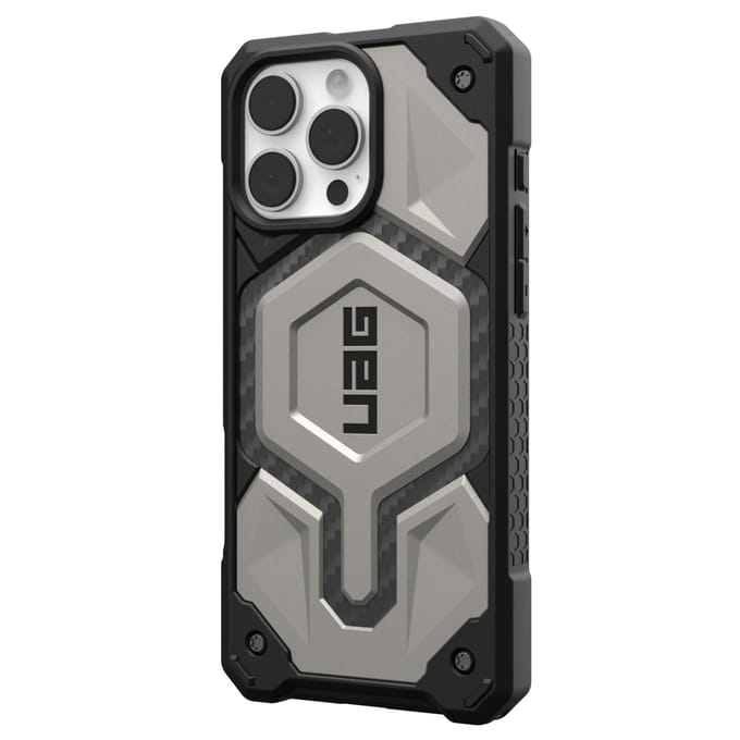 UAG - Monarch Pro Mag geschikt voor iPhone 16 Pro Max Hoesje - titanium