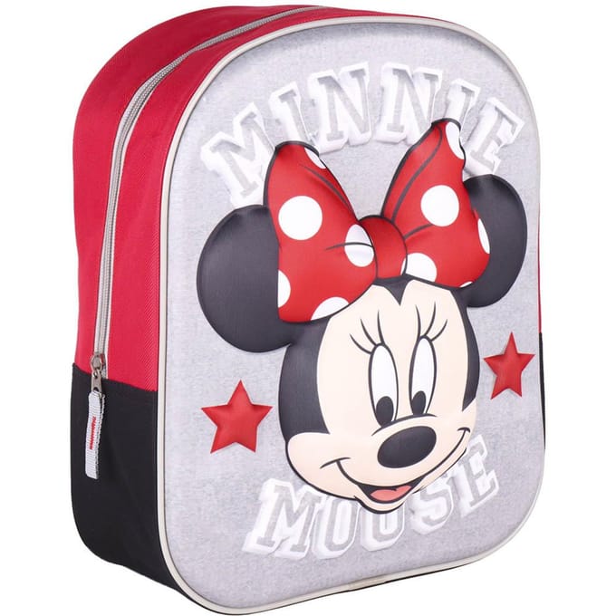 "Minnie Mouse 3D Rugzak - Kleuter, School, Kindertuin, Uitstap - Leuke Backpack voor Meisjes - Geschenk voor Kinderen"