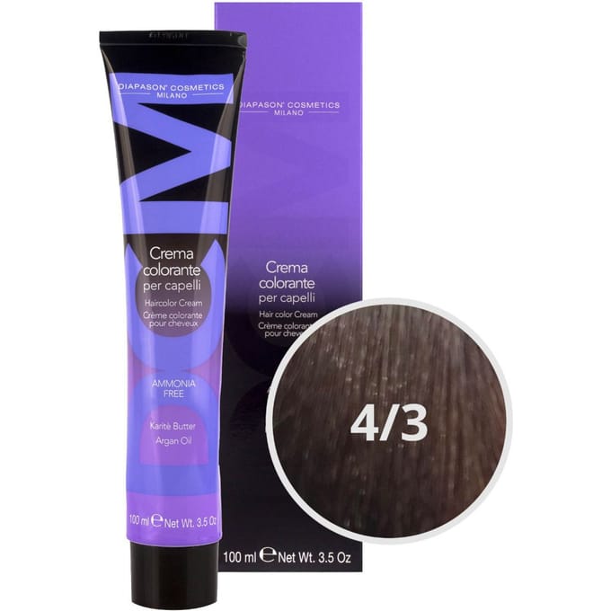 DCM Hair Color Cream Ammonia Free 4/3 Gold 100ml