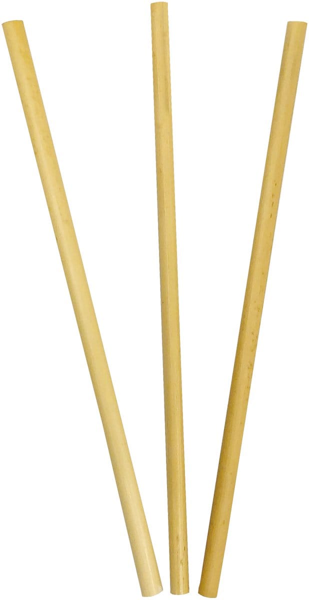 Vegaoo - 10 ecologische houten rietjes 20 cm