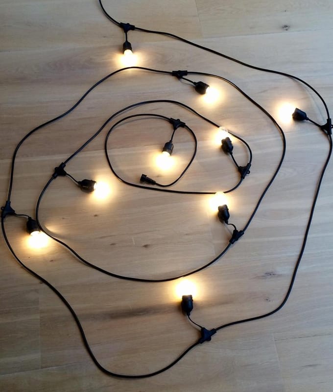 Lichtsnoer Vintage LED gloeilampen 10m