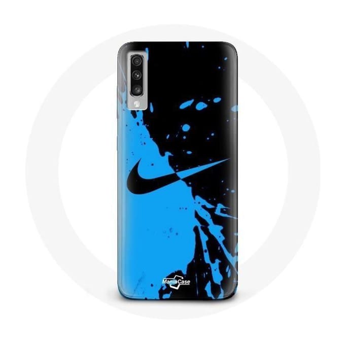 Coque pour Samsung Galaxy A50 Nike Logo Bleu et Noir