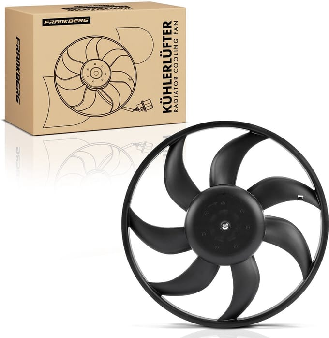 Frankberg 1x Motorradiateur Enkele ventilator