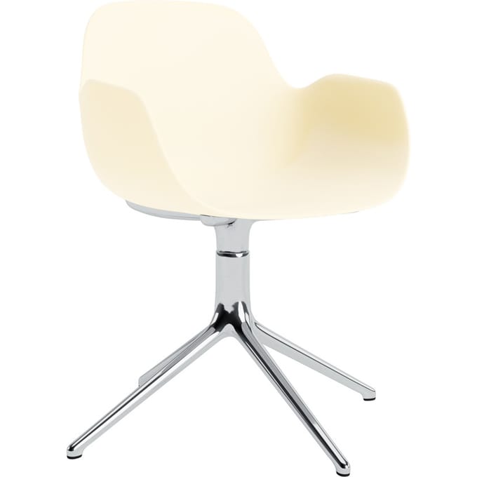 Normann Copenhagen Form Draaifauteuil - NormannCopenhagenFormCream - aluminium