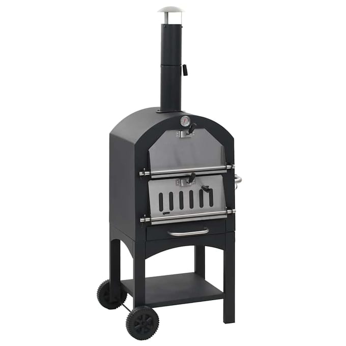vidaXL - Pizzaoven - op - houtskool - met - terracotta - pizzasteen