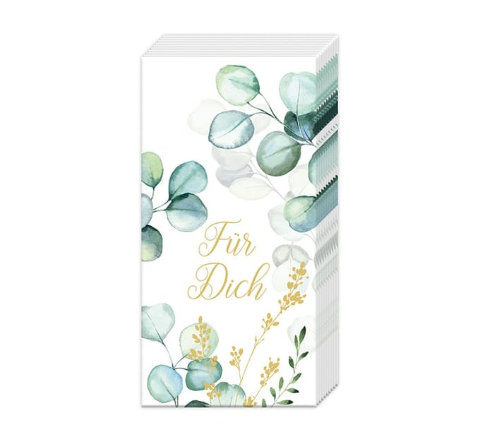 Papieren zakdoeken "Für Dich"