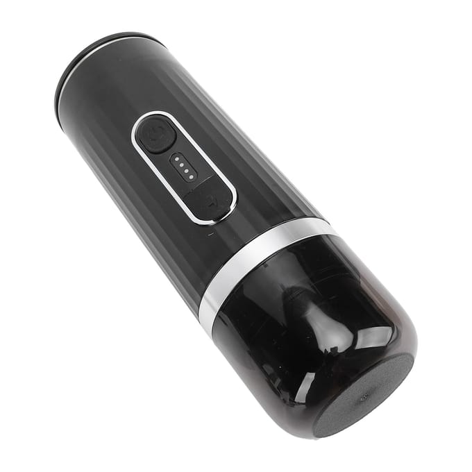 Machine à café électrique portable, auto-chauffante, rechargeable par USB, pour café moulu L noir