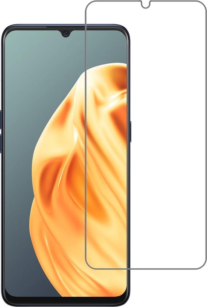 Screenprotector - Geschikt voor OPPO A91 - Extra Sterk - Beschermglas - Gehard Glas - Tempered Glass - Screen Protector
