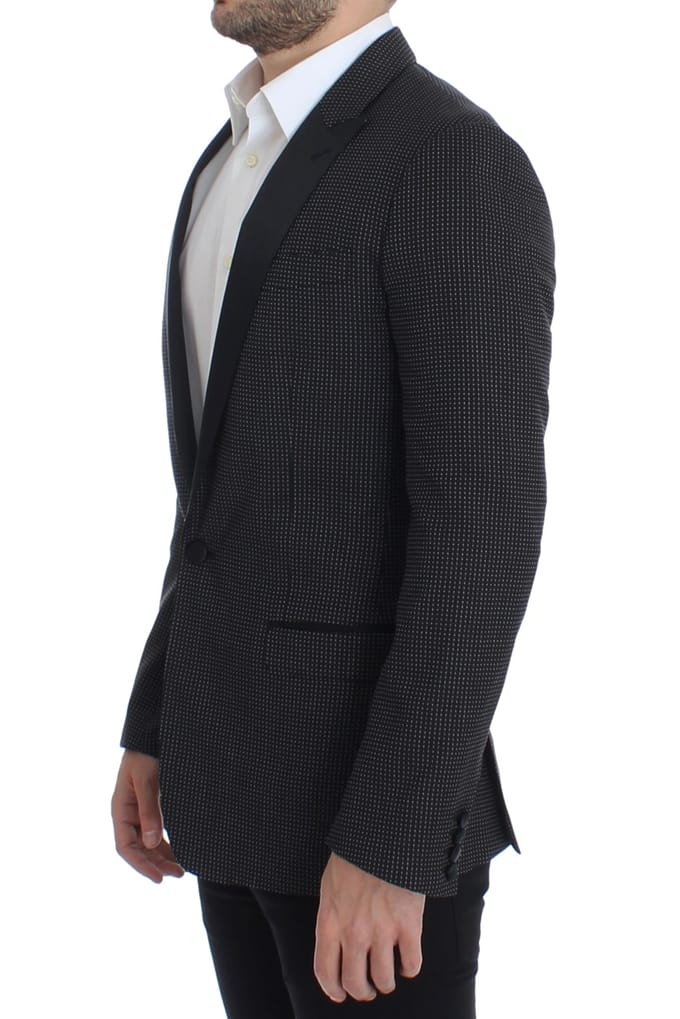Dolce & Gabbana Mannen Zwart wollen slim MARTINI blazer