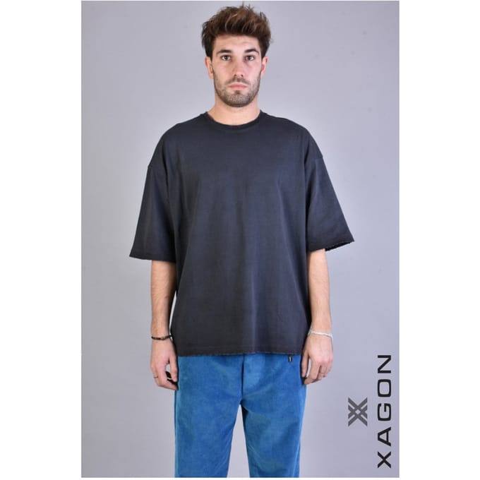 Xagon Man T-shirt Oversize Mannen zwart