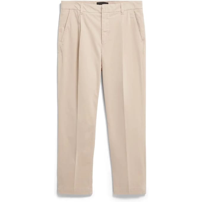 regular fit chino van katoenmix model 'TAAMIR PLEATED'