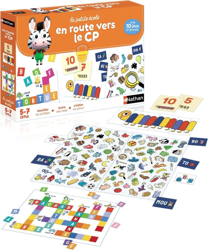 Coffret éducatif - NATHAN - La petite école - En route vers le CP ! - Jeux progressifs - Mixte pur