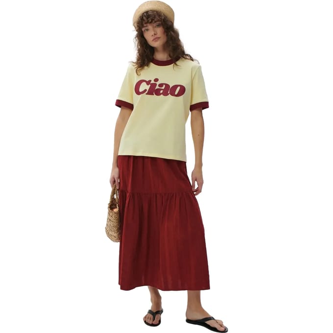 T-shirt dames She is Sunday Ciao