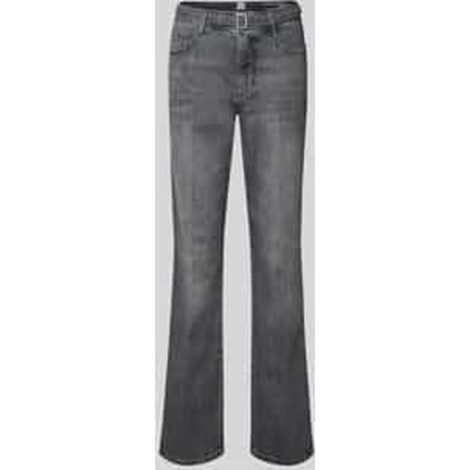 Flared fit jeans met tailleband, model 'Mary'