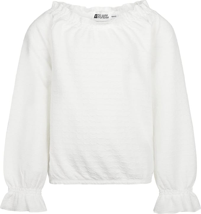 No Way Monday - Meisjes shirt - Offwhite - Maat 116