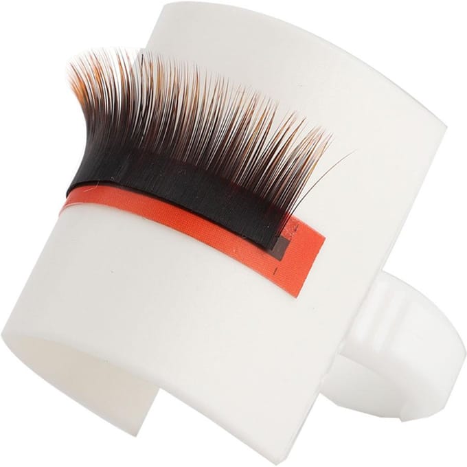 Greffage Faux Cils Extension Colle Bague Coupe Palette en forme de U Support pour Cils Outil de Maquillage 01# black