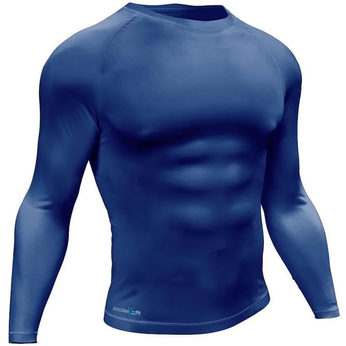 Precision Training Thermoshirt Basislaag Polyester Marineblauw Maat M
