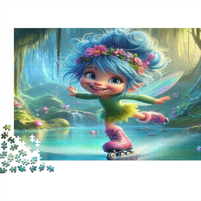 Legpuzzel 1000 stukjes - Puzzel spel - Ontspanning thuis - Nauwkeurig gestanst - 52 x 38 cm - Style 1