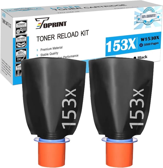 Hoge Capaciteit Tonerherlaadkits voor Printers - 5000 Pagina's Zwart - Compatibel met Diverse Modellen