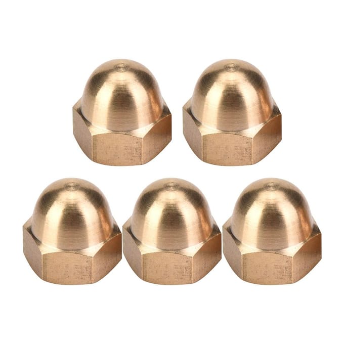 Messing Eikelmoer Kit Koepelkop Dop Zeskantmoeren Set Voertuig Bevestigingsmiddelen M4(20PCS)