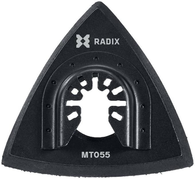 Radix - Multitool schuurzool - Driehoek - Klittenband - 80x80x80mm