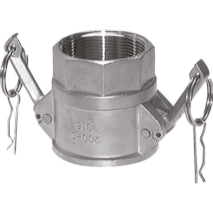 Camlock DN 140 (6'') Koppeling RvsRp 6'' met binnendraad Type D MIL-C-27487