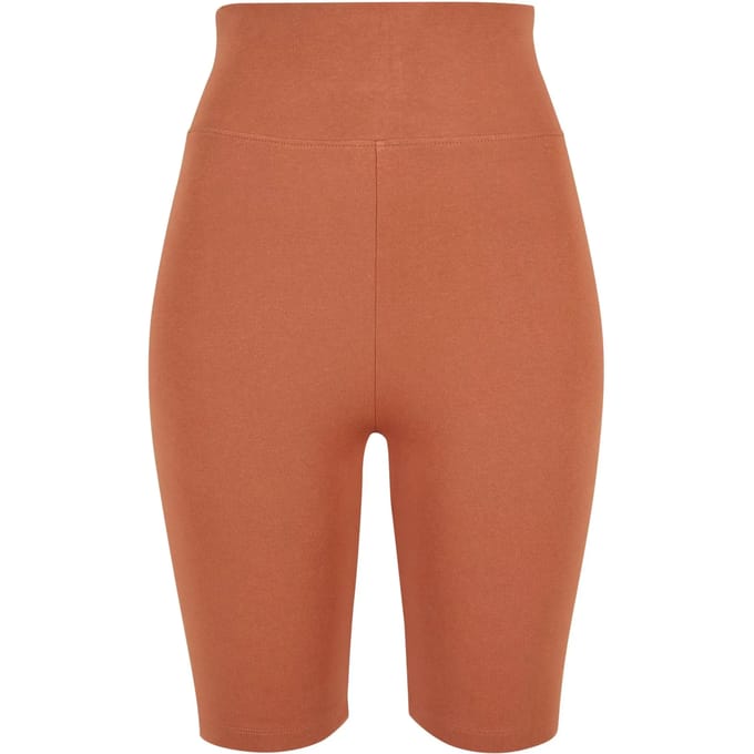 Urban Classics - High Waist Korte cycle broek - 4XL - Oranje