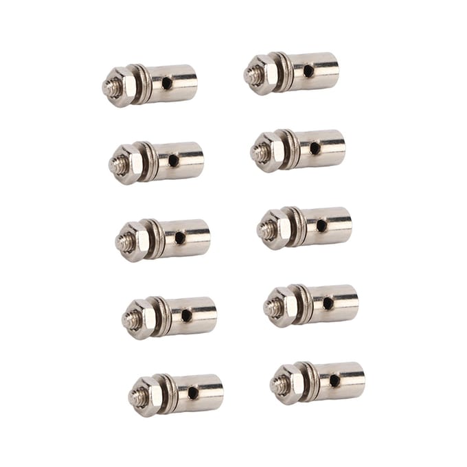 10 stuks set 1,3 mm Servo Drukstang Connector Verstelbare Drukstang Connector Linkage Stopper gray