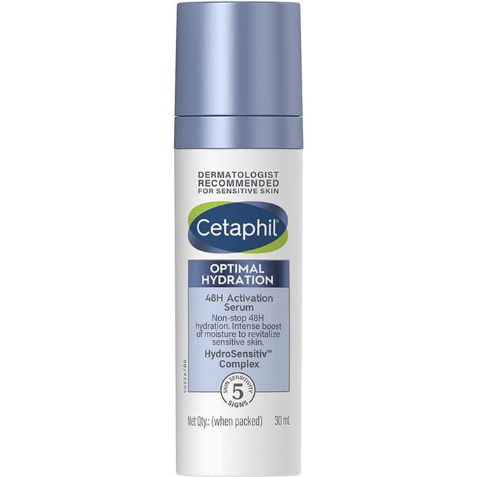 Cetaphil Sérum Hydratant Optimal Léger 30 ml pour Peaux Sensibles Absorption Rapide Hydratation Longue Durée gray