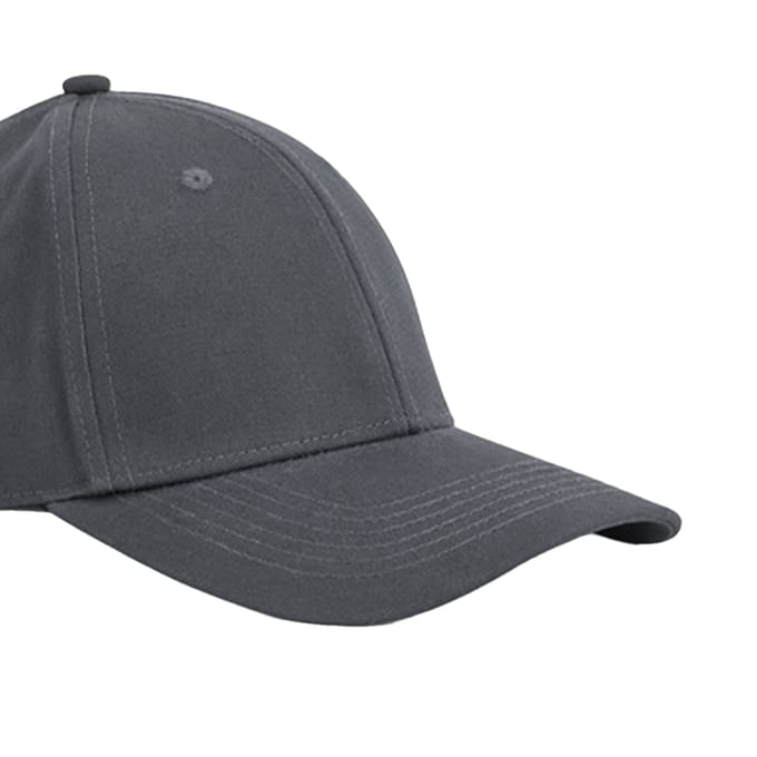 Beechfield EarthAware Classic 6 Panel Organic Cotton Sandwich Peak Baseball Cap (Grafietgrijs)
