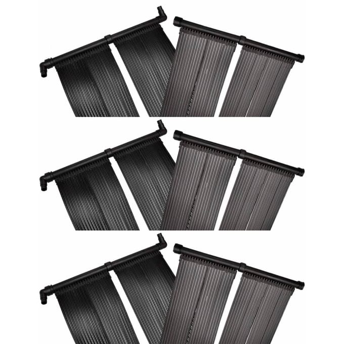 Chauffage de piscine à panneau solaire 6 pièces 80 x 620 cm