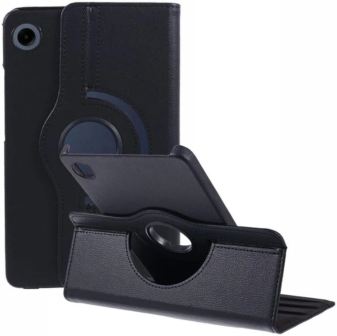 360° Draaibare Book Case Zwart Geschikt voor Samsung Galaxy Tab A9