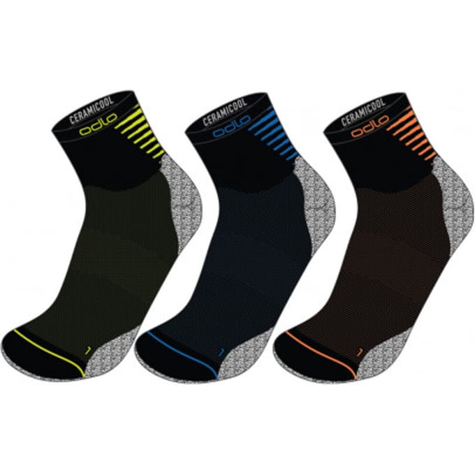 ODLO Set Ceramicool Quarter Sportsokken 3P - Maat 45-47